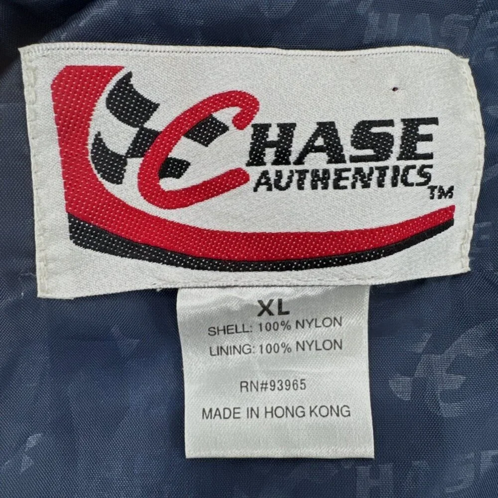 Vintage Chase Jeff Gordon NASCAR Jacket Mens XL Nylon Dupont Windbreaker Racing